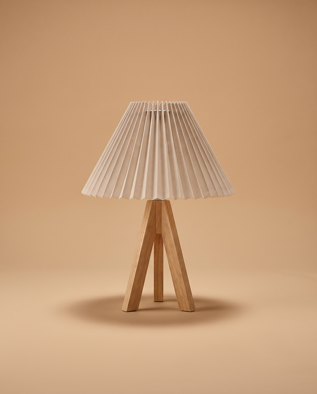 Lampara de mesa plisada nordica - studio