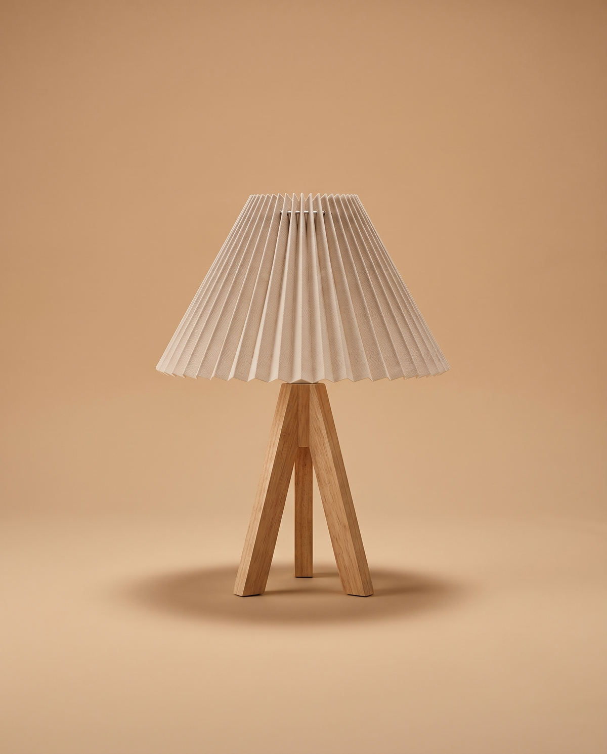 Lampara de mesa plisada nordica - studio