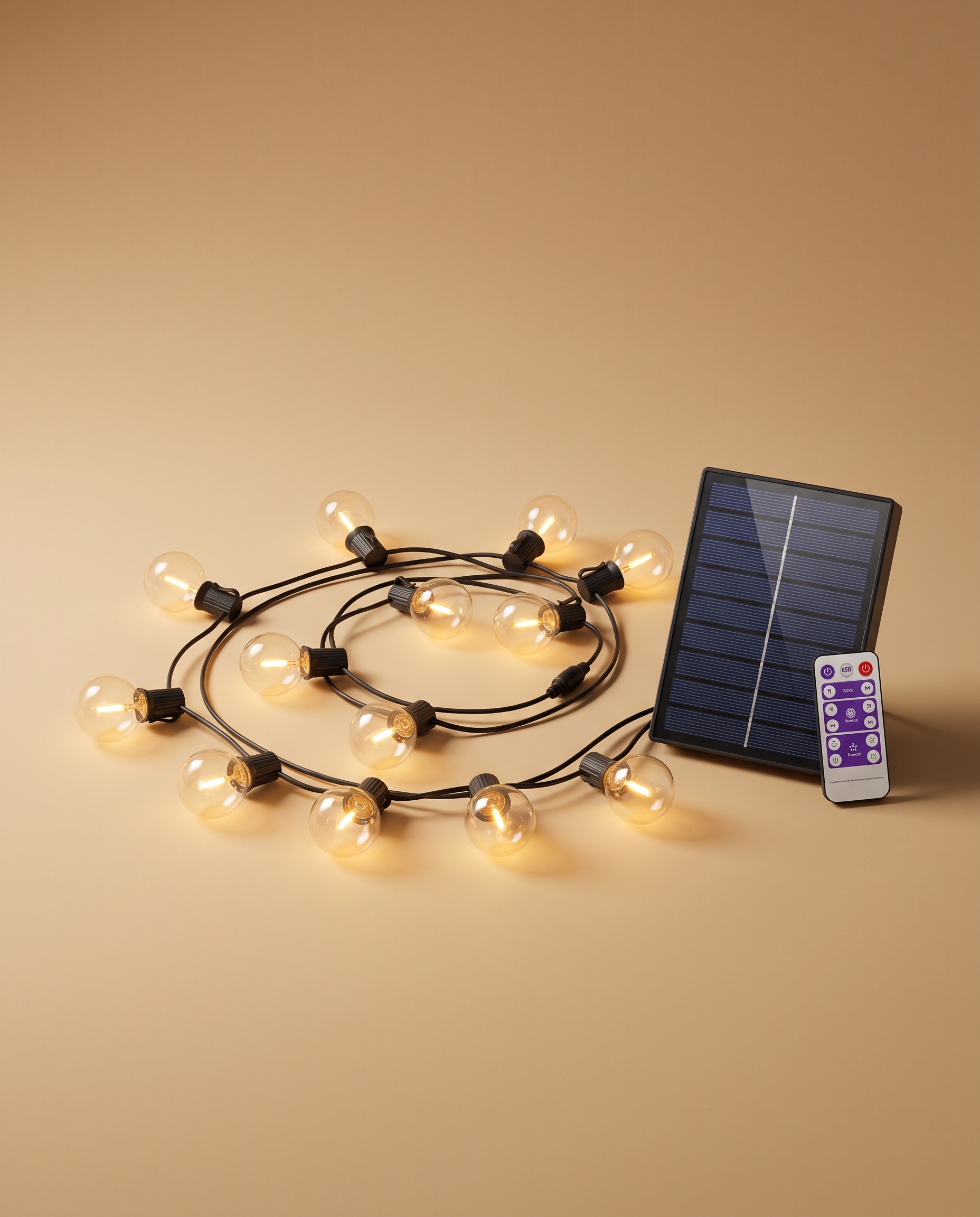Guirnaldas luces exterior solar - studio