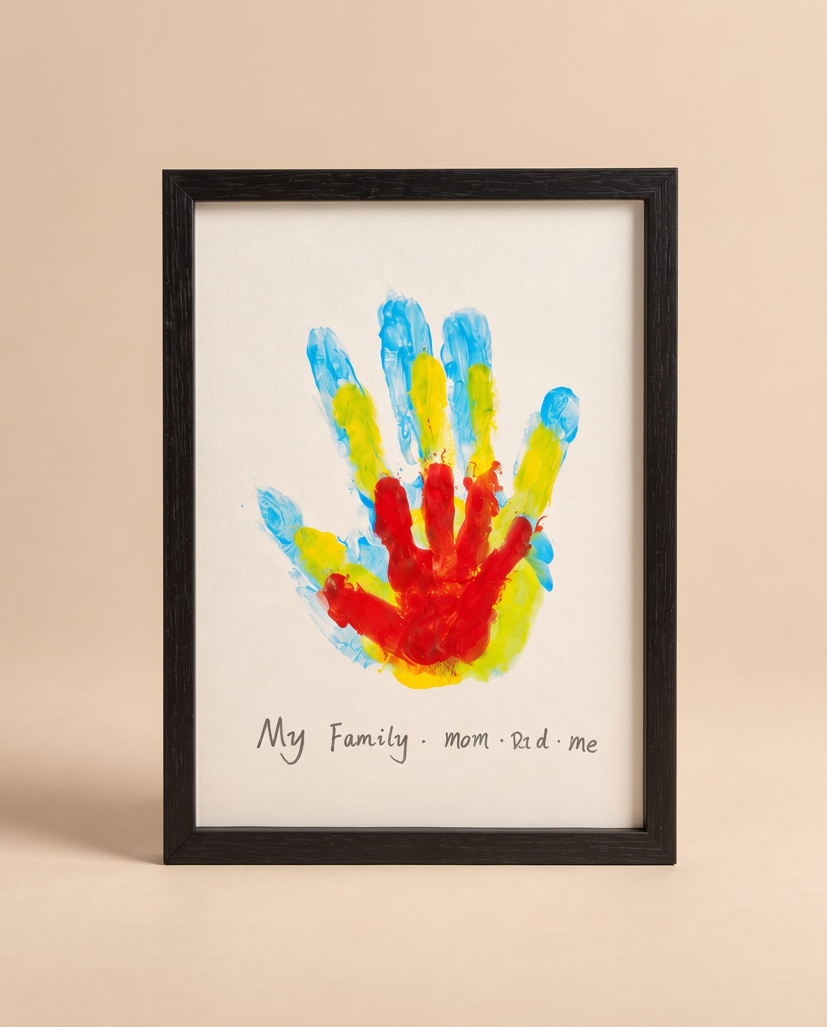 Marco de madera para huellas familiares - studio