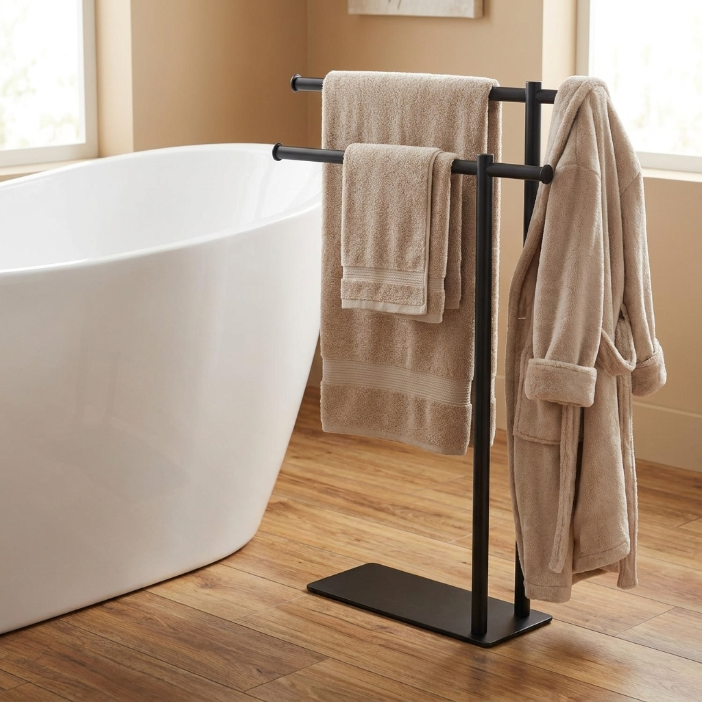 aluminum towel stand - uso diario 2