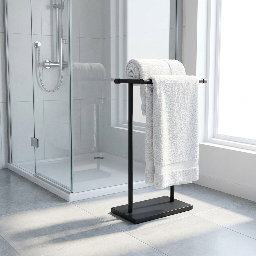 aluminum towel stand - uso diario 1