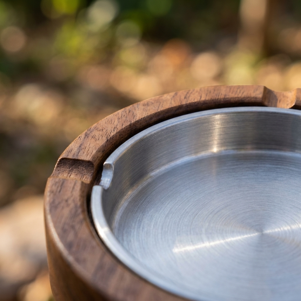 metal-insert ashtray - uso diario 3 (detalle)