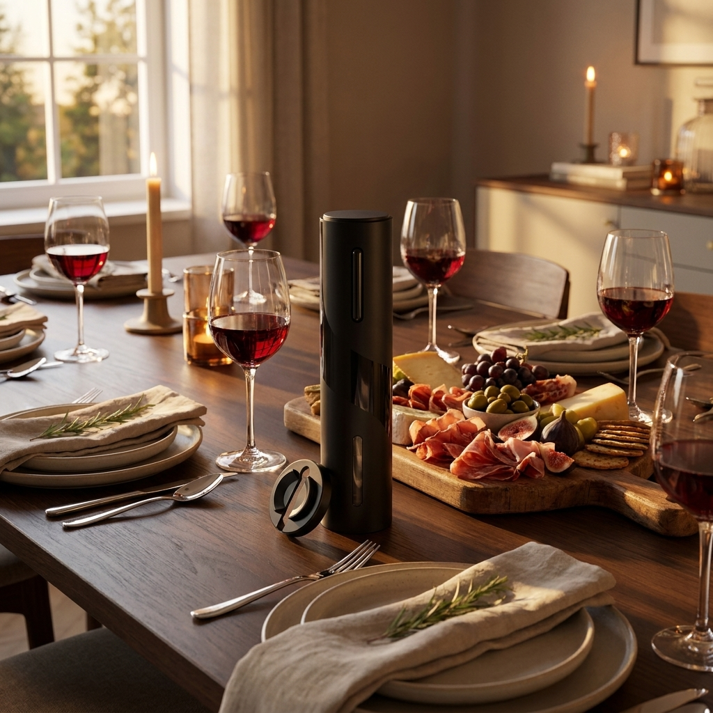 electric wine opener set - uso diario 2