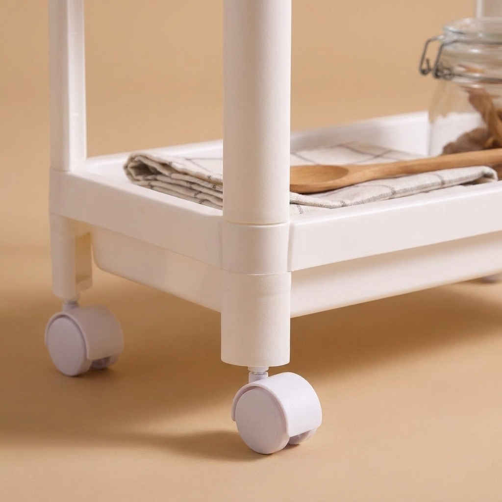 rolling kitchen storage cart - uso diario 3 (detalle)