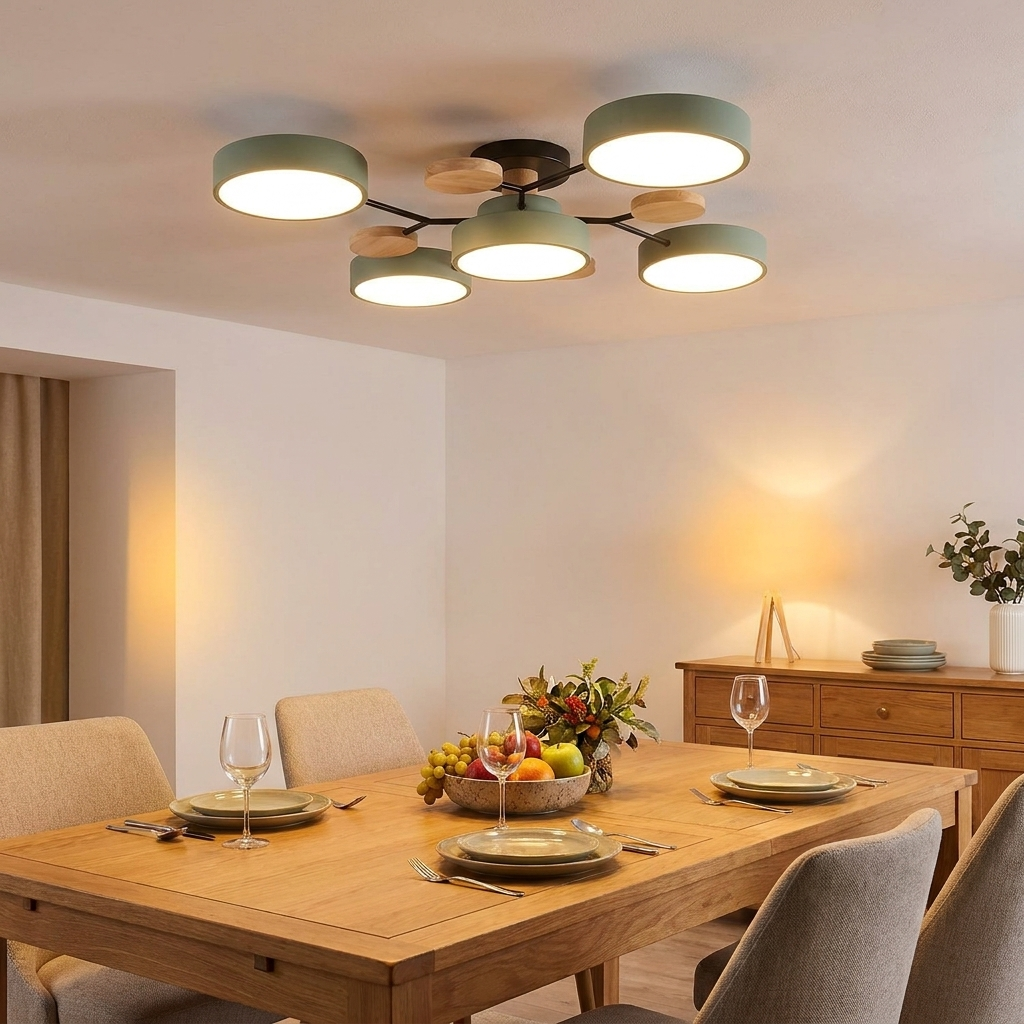 semi-flush LED chandelier - uso diario 1