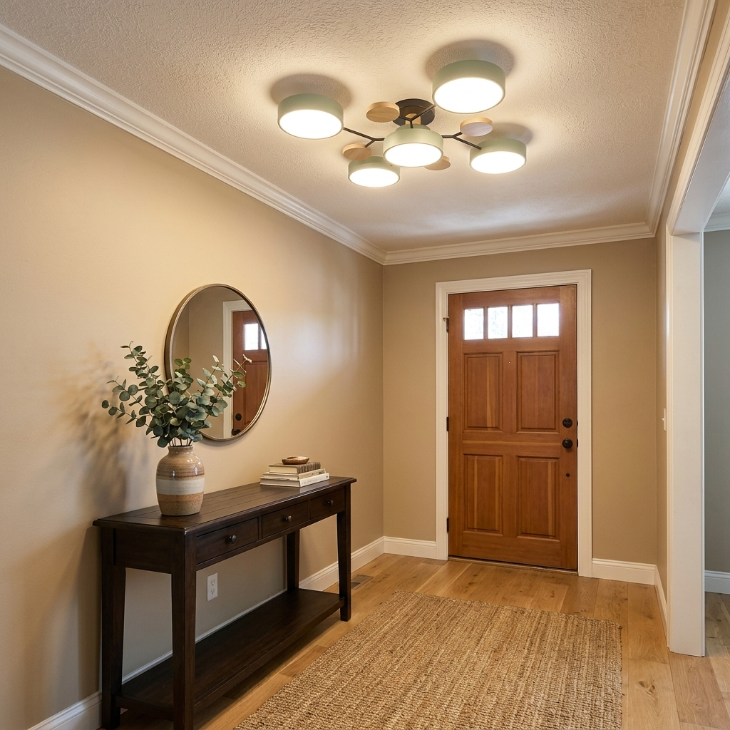 semi-flush LED chandelier - uso diario 2