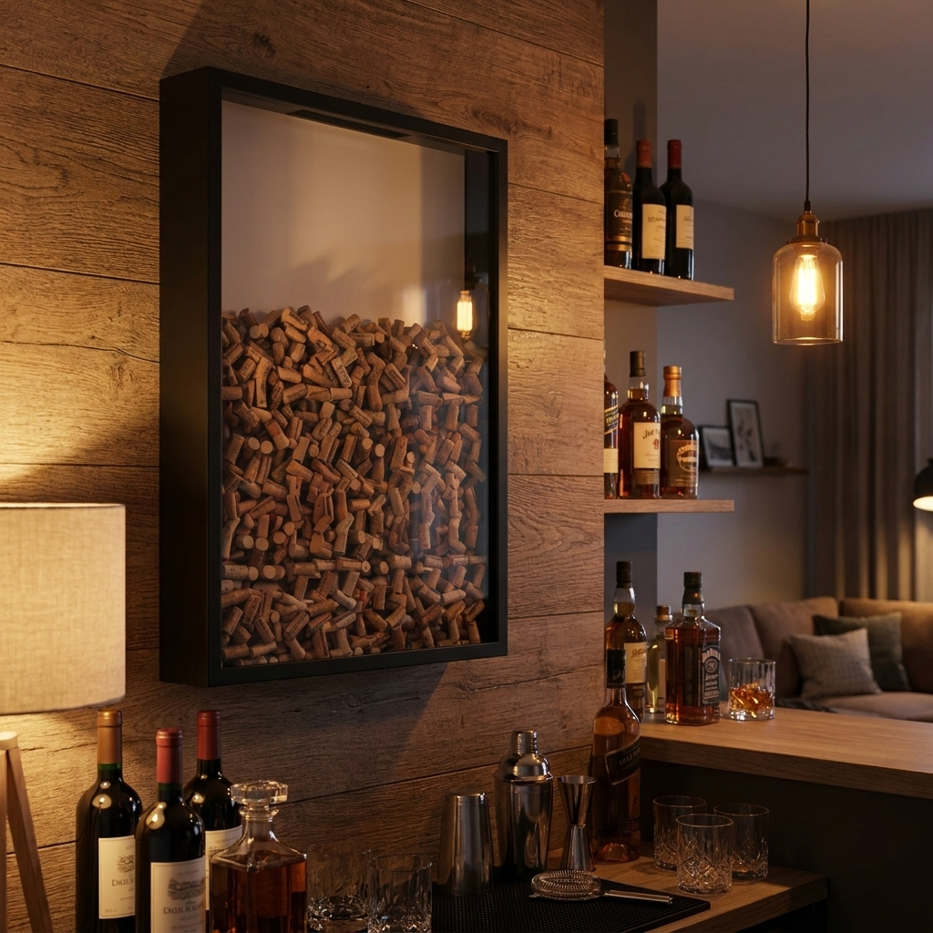 wine cork holder frame - uso diario 2