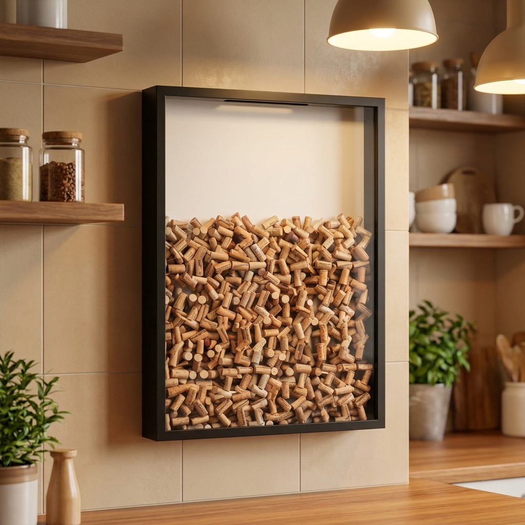 wine cork holder frame - uso diario 1