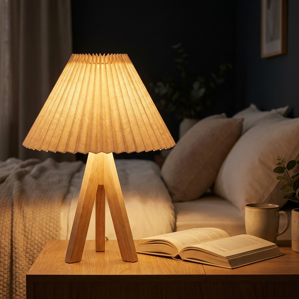 Nordic pleated table lamp - uso diario 1