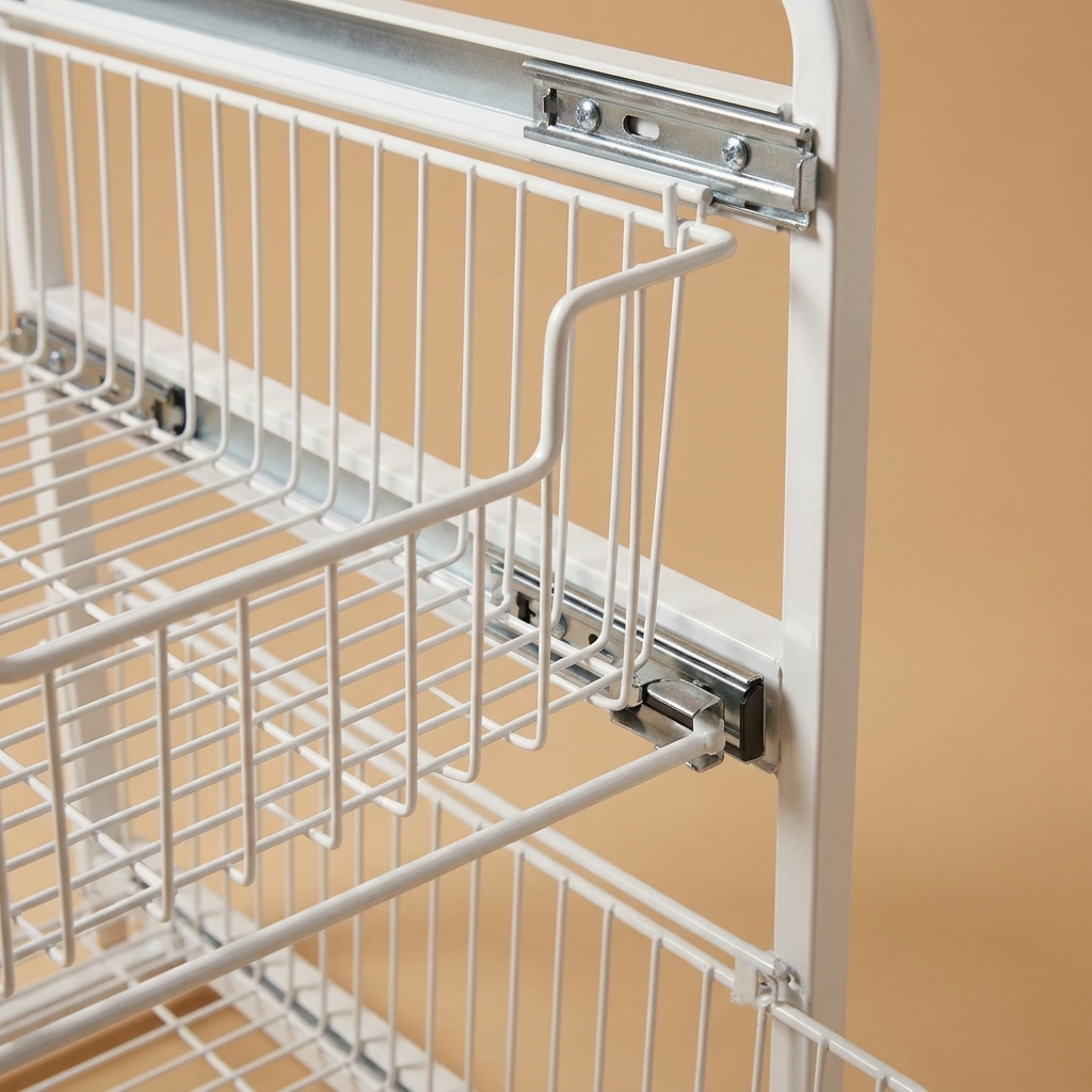 pull-out under-sink cabinet organizer - uso diario 3 (detalle)