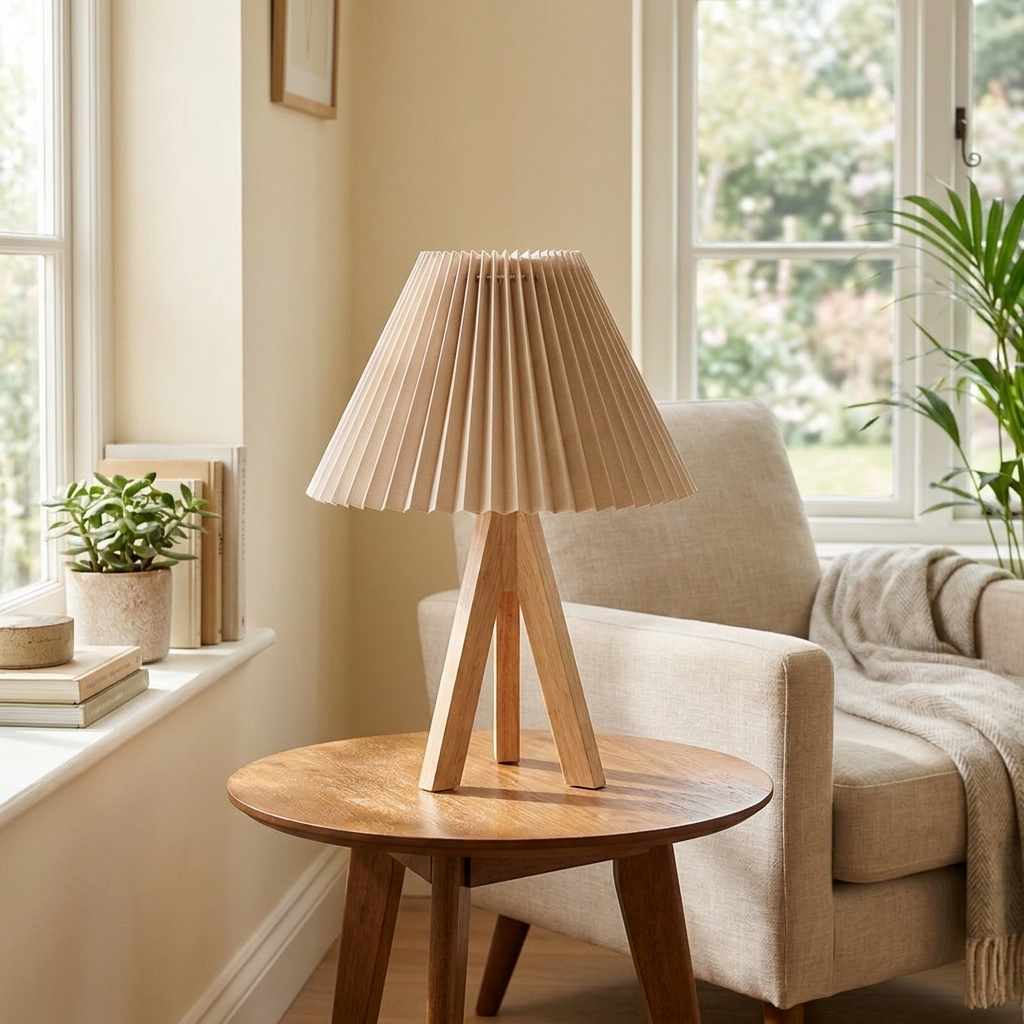 Nordic pleated table lamp - uso diario 2