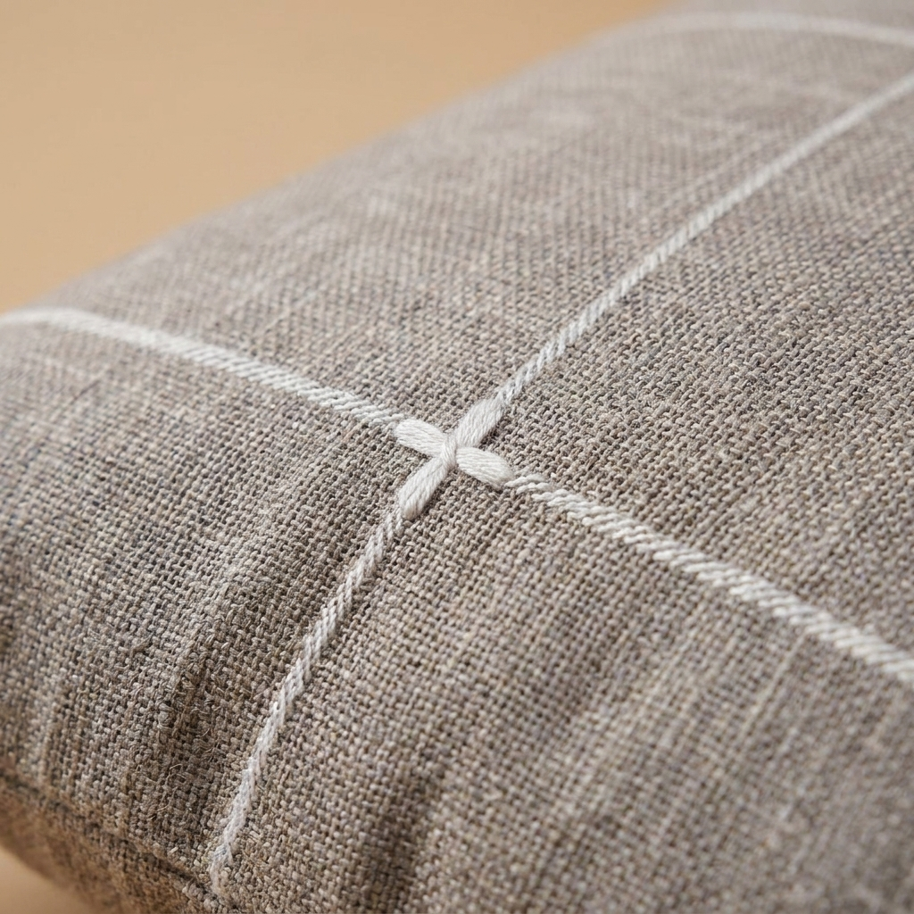 checkered cushion cover - uso diario 3 (detalle)
