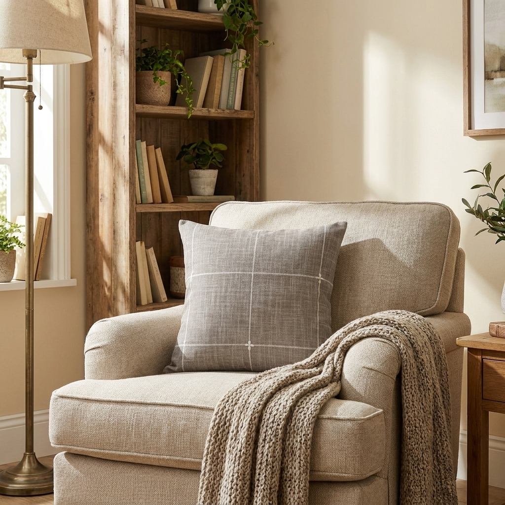 checkered cushion cover - uso diario 2