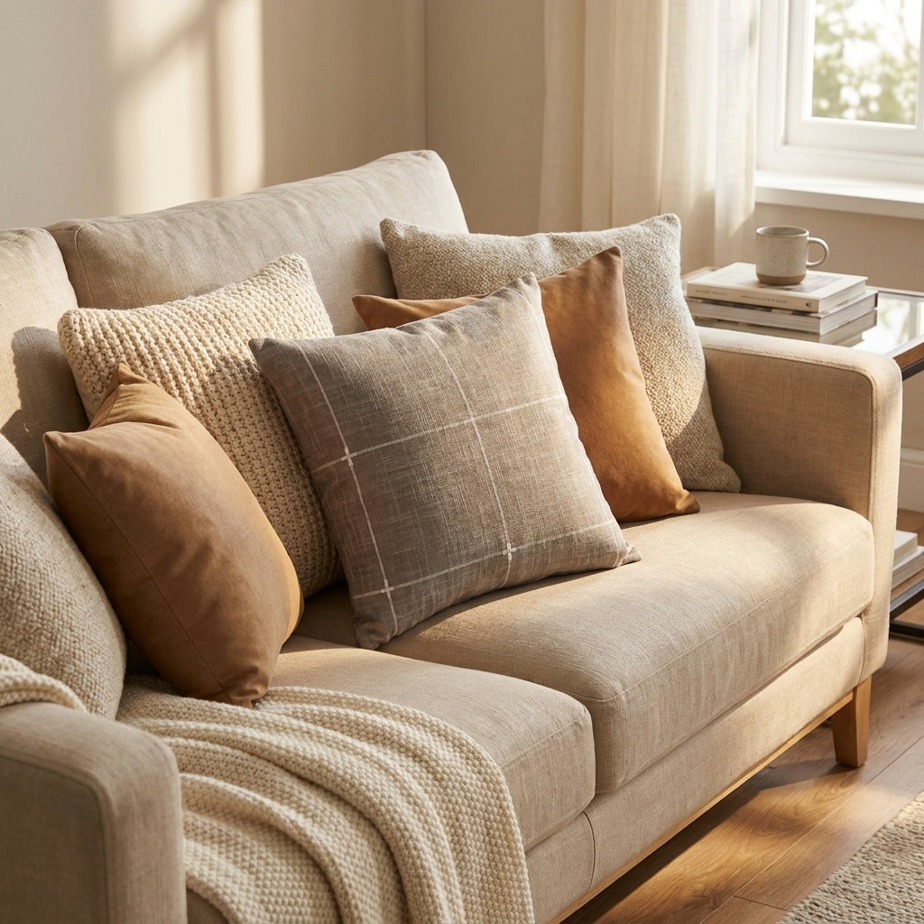 checkered cushion cover - uso diario 1