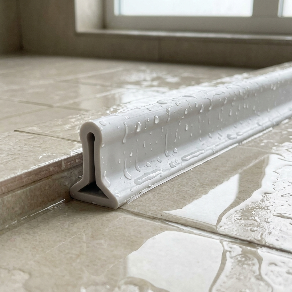 silicone shower water dam - uso diario 2