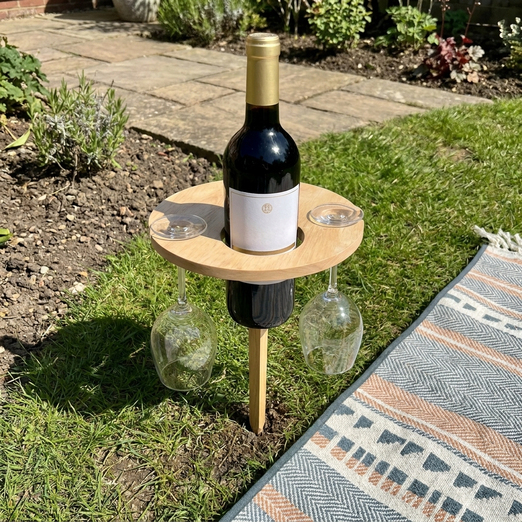 folding wine picnic table - uso diario 2