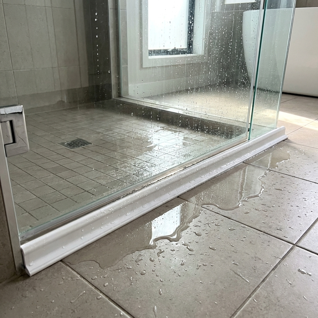 silicone shower water dam - uso diario 3 (detalle)