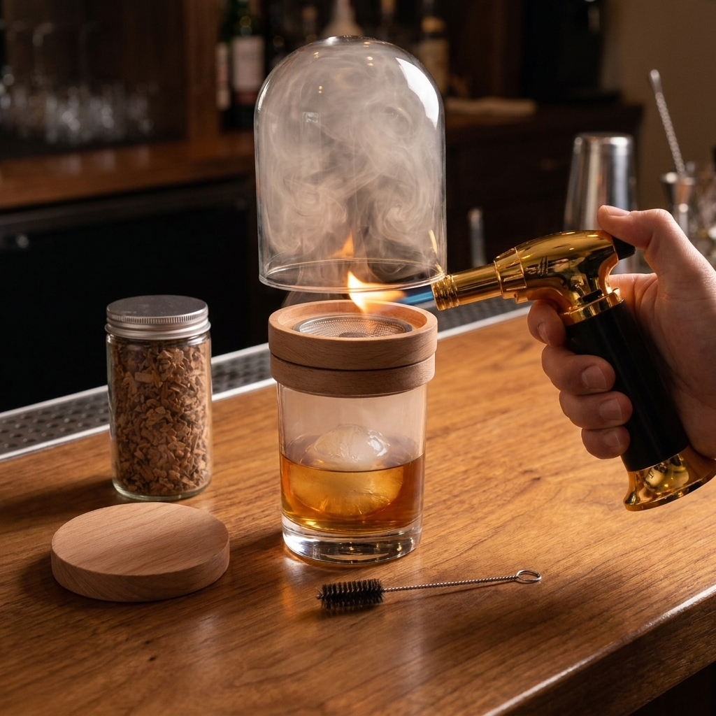 wood chip cocktail smoker kit - uso diario 1