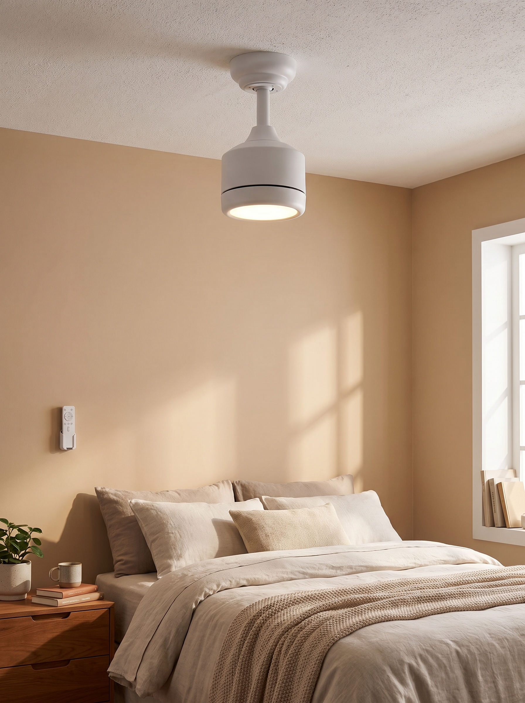 Ventilador para Portalámparas con Luz LED y Mando - lifestyle 2