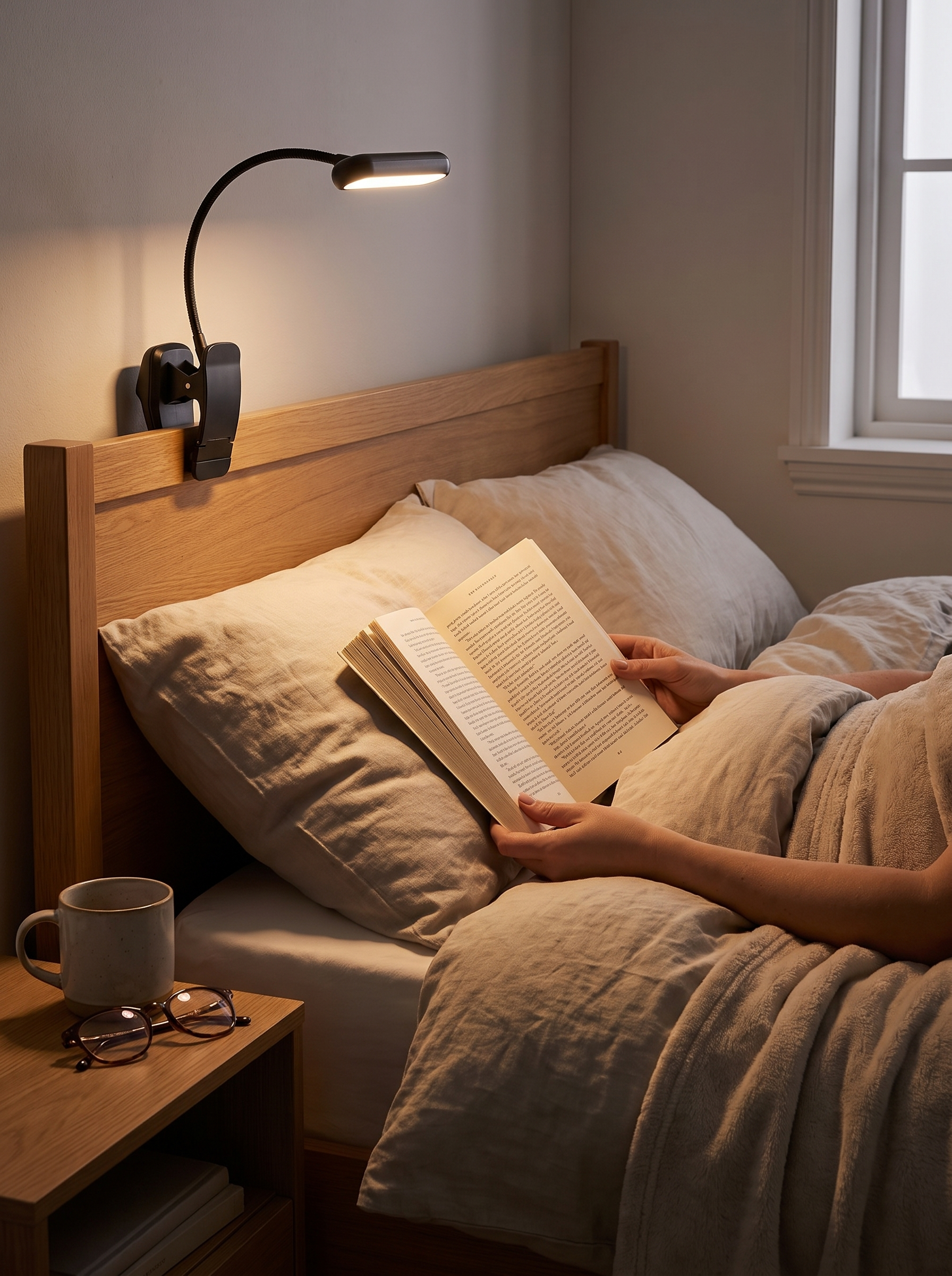 Luz de Lectura con Pinza LED Recargable USB - lifestyle 3