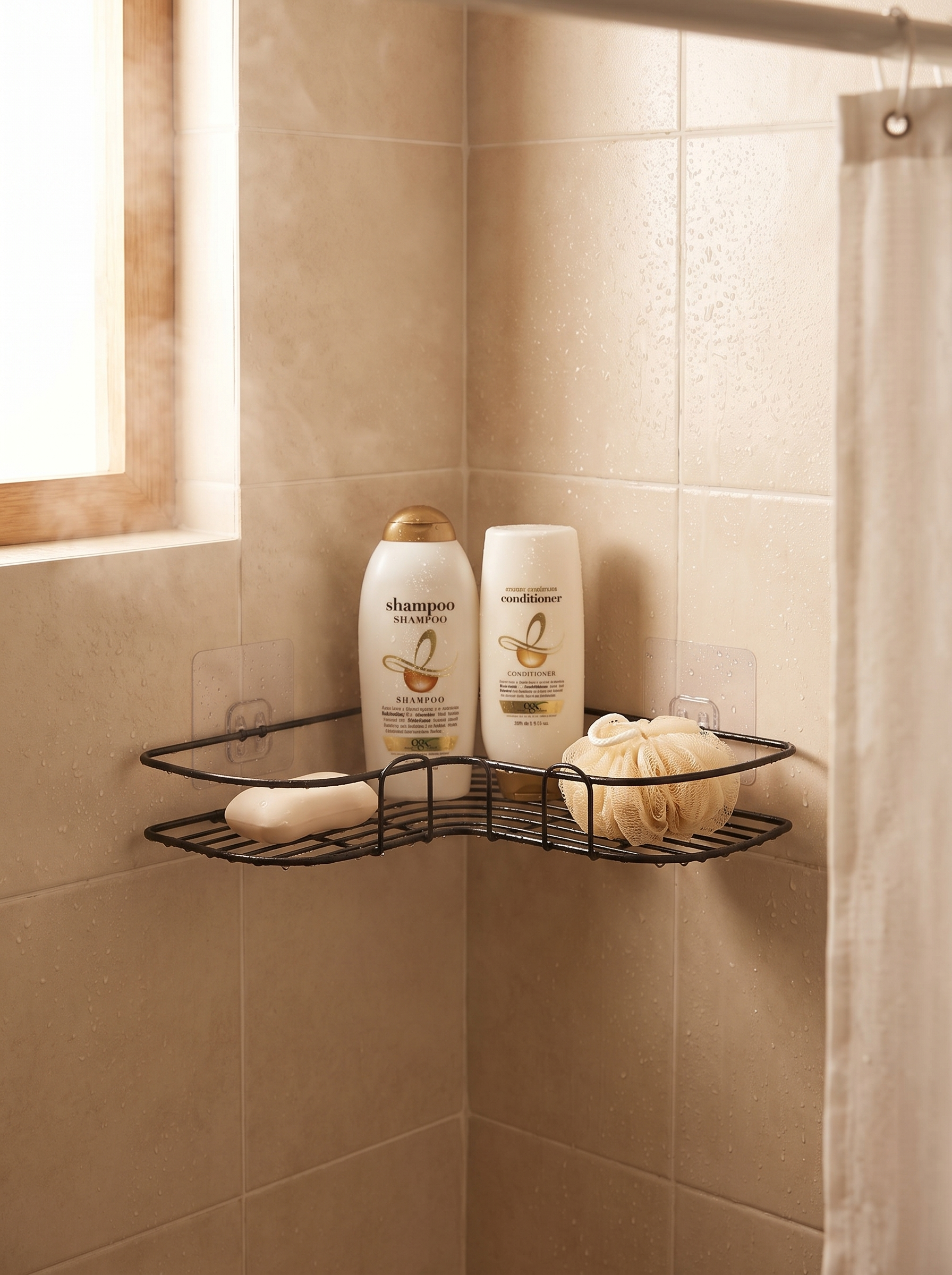 Estante de Ducha Inoxidable sin Taladro - lifestyle 3