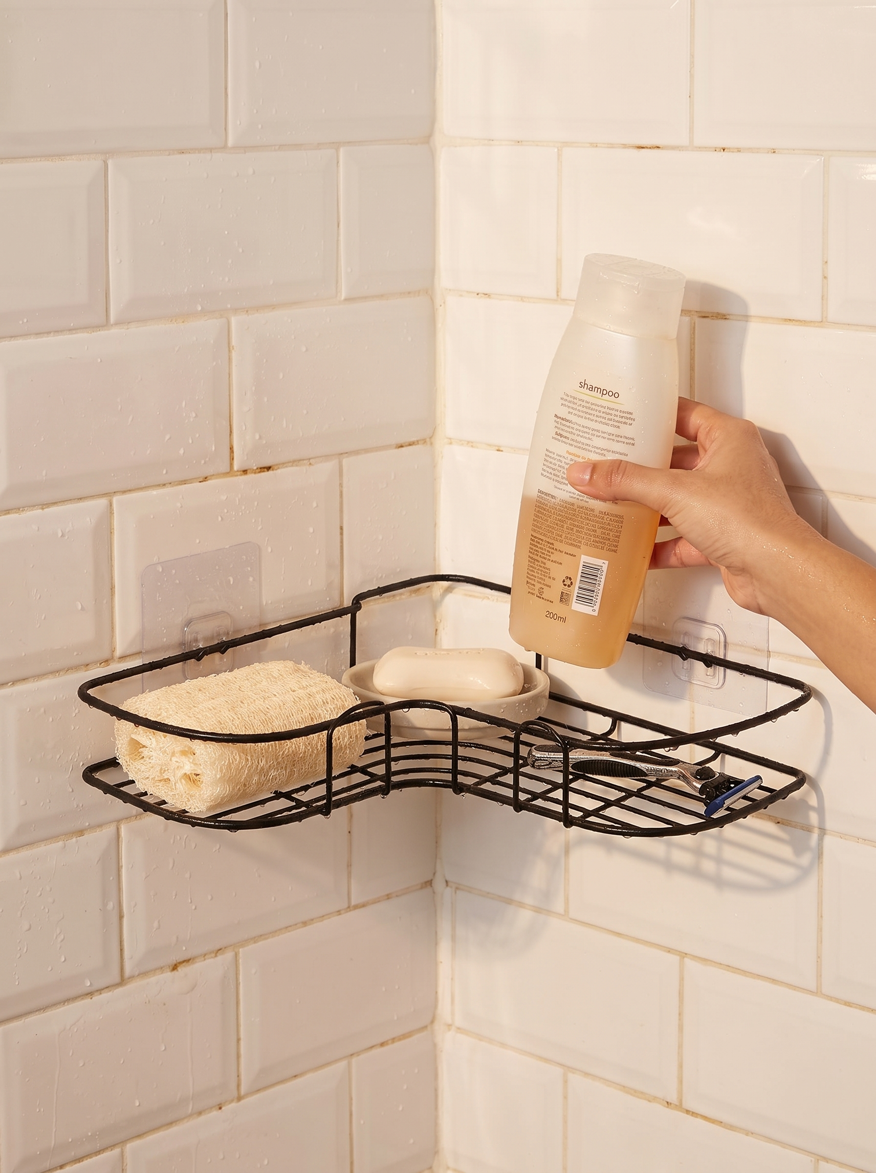 Estante de Ducha Inoxidable sin Taladro - lifestyle 1