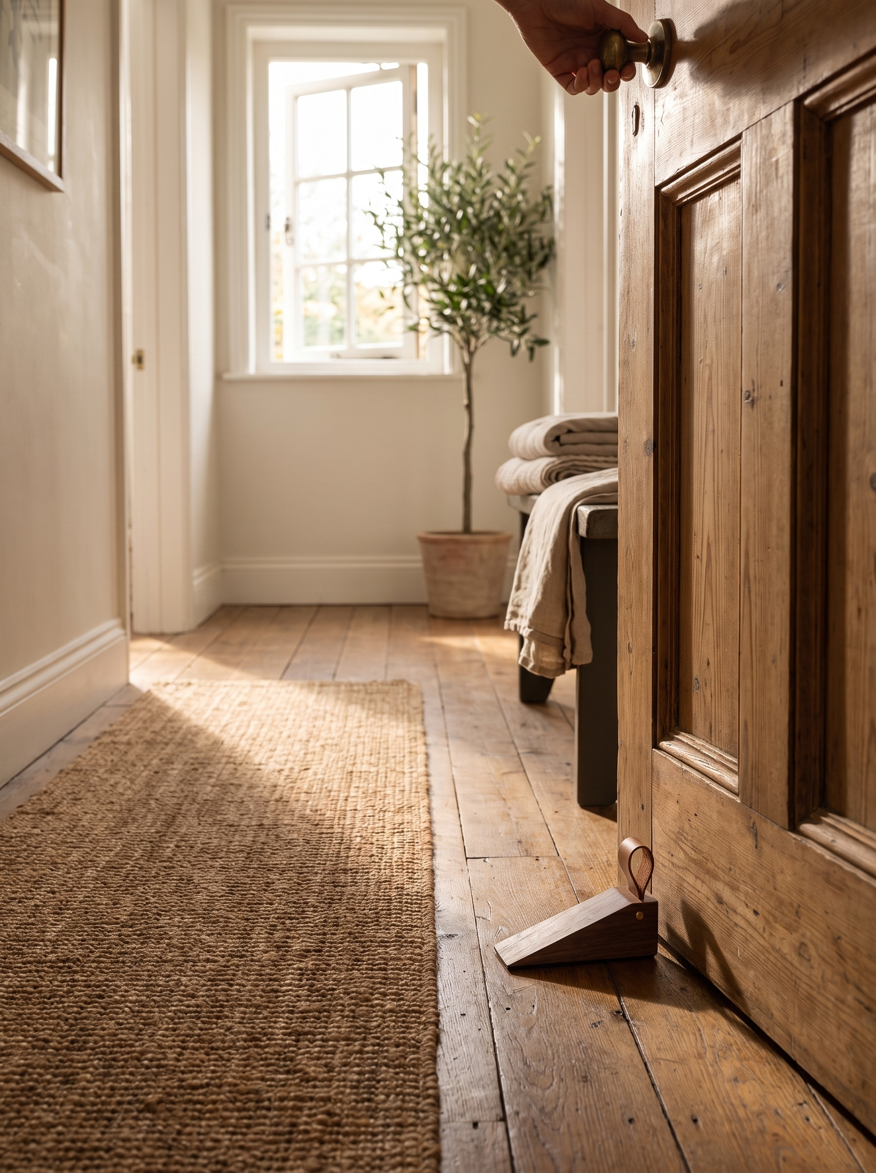Tope de Puerta de Madera Diseño Escandinavo - lifestyle 1