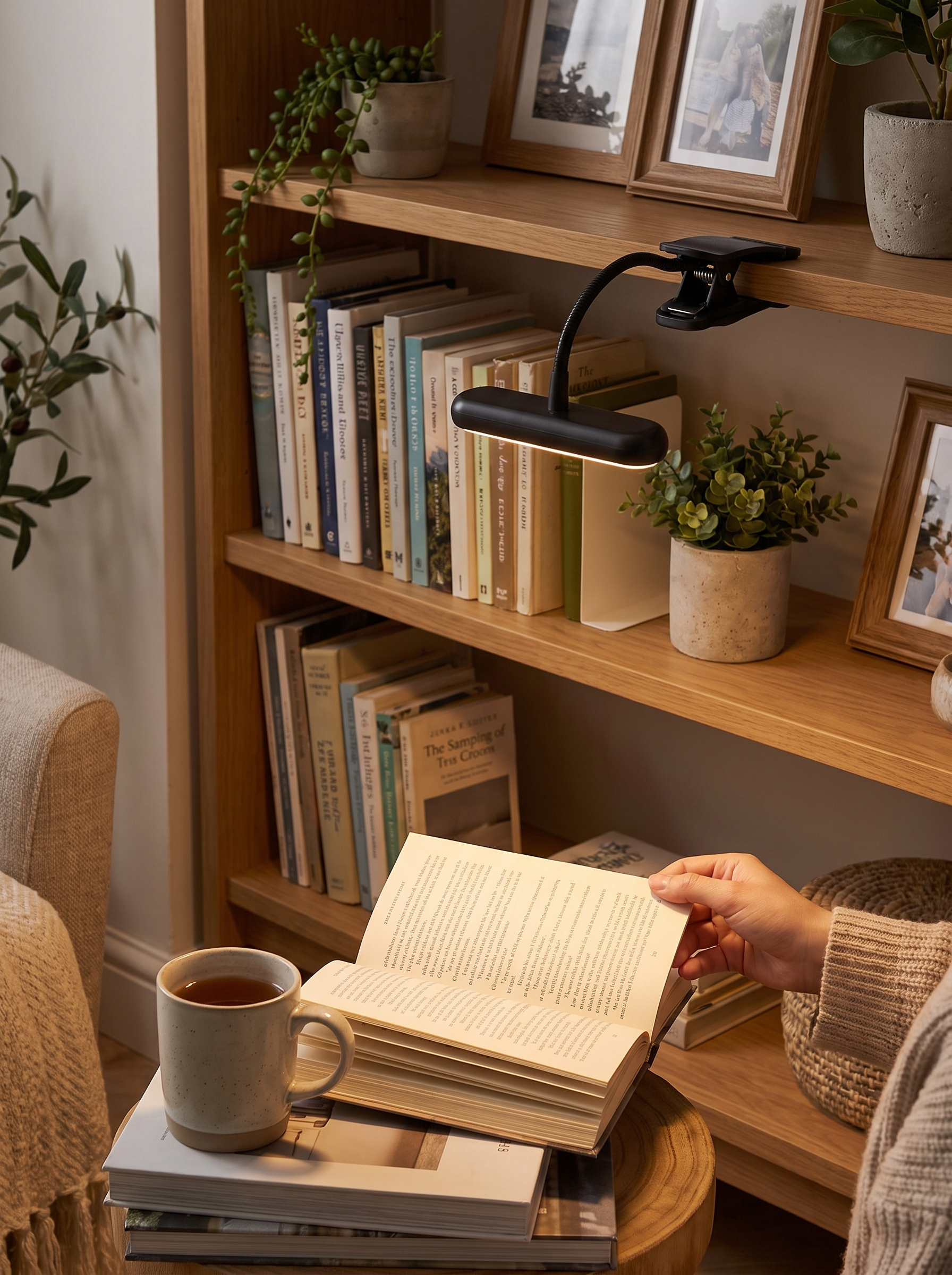 Luz de Lectura con Pinza LED Recargable USB - lifestyle 2