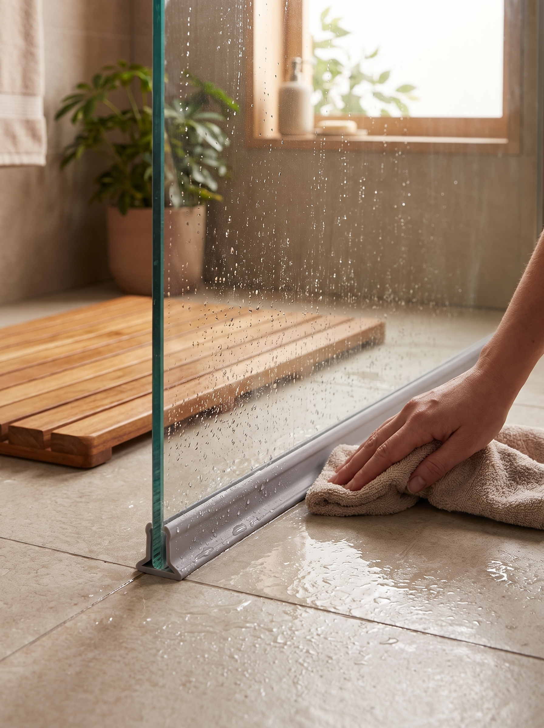 Tira de Contención de Agua de Silicona para Baño - lifestyle 2