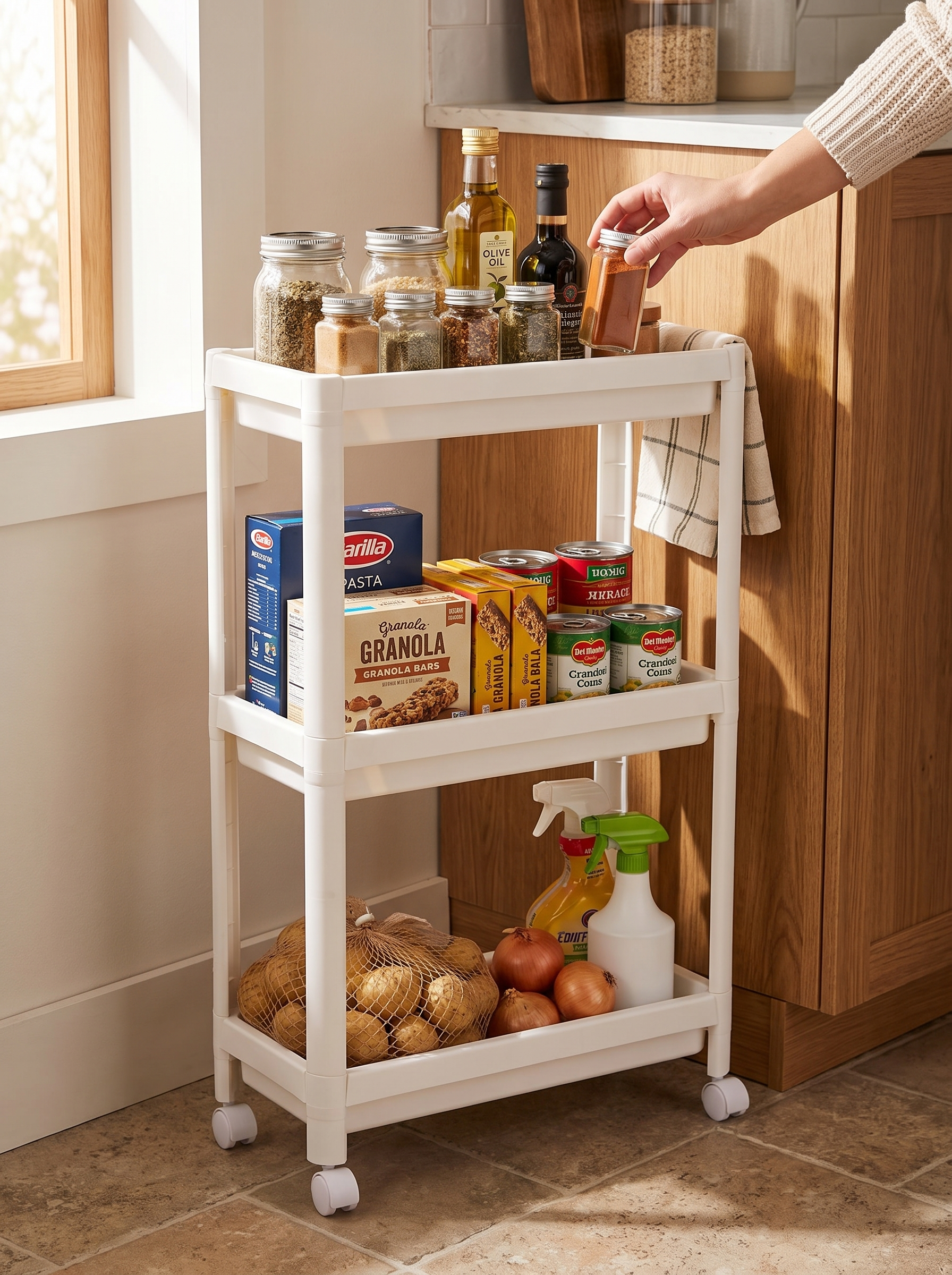 Estante de Cocina con Ruedas, Ahorra Espacio - lifestyle 2