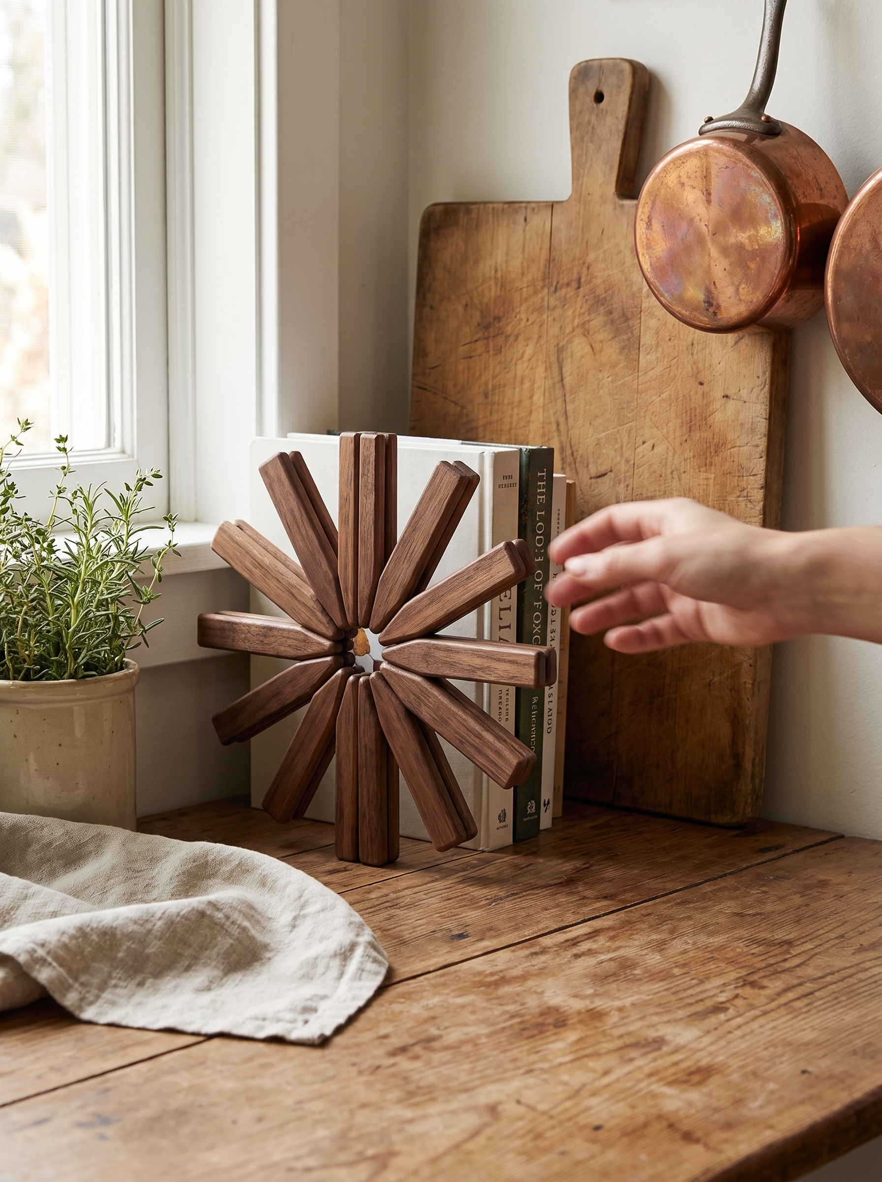 Salvamantel de Madera Plegable Decorativo - lifestyle 3