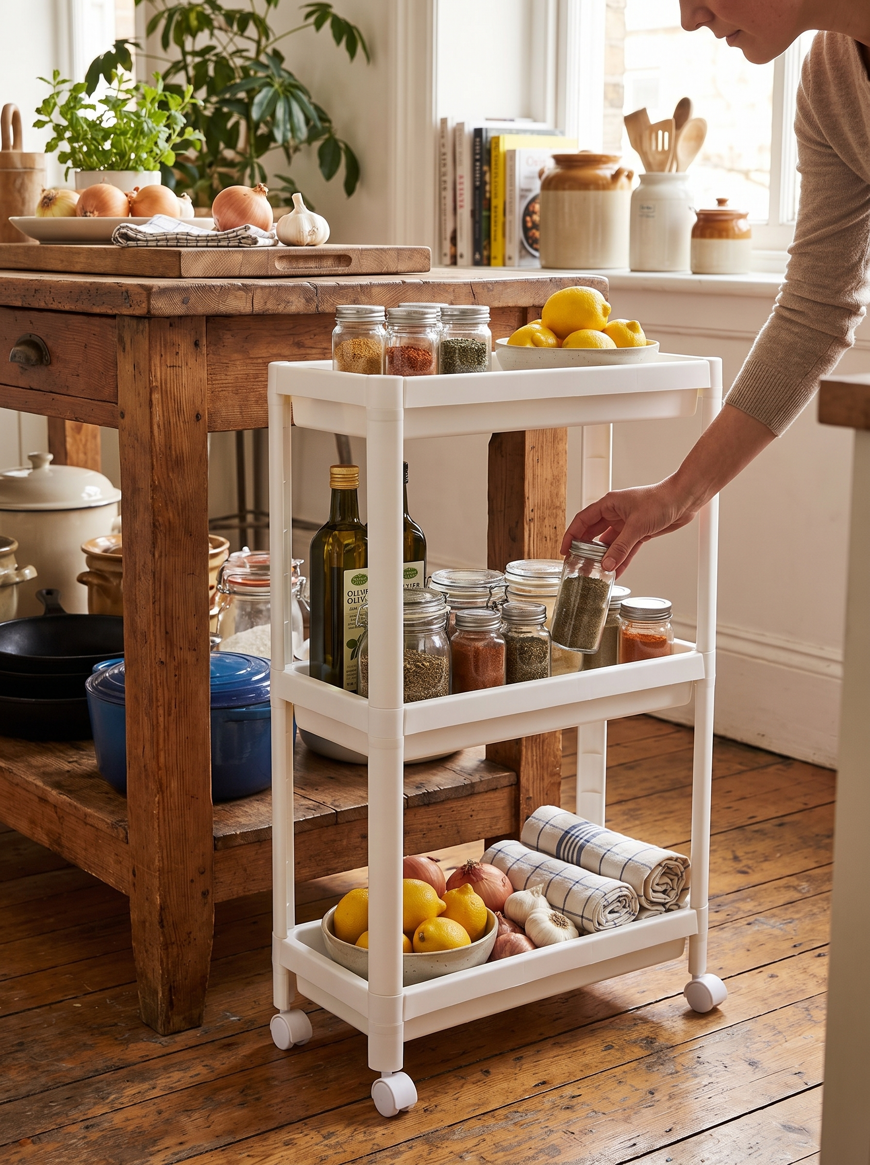 Estante de Cocina con Ruedas, Ahorra Espacio - lifestyle 1