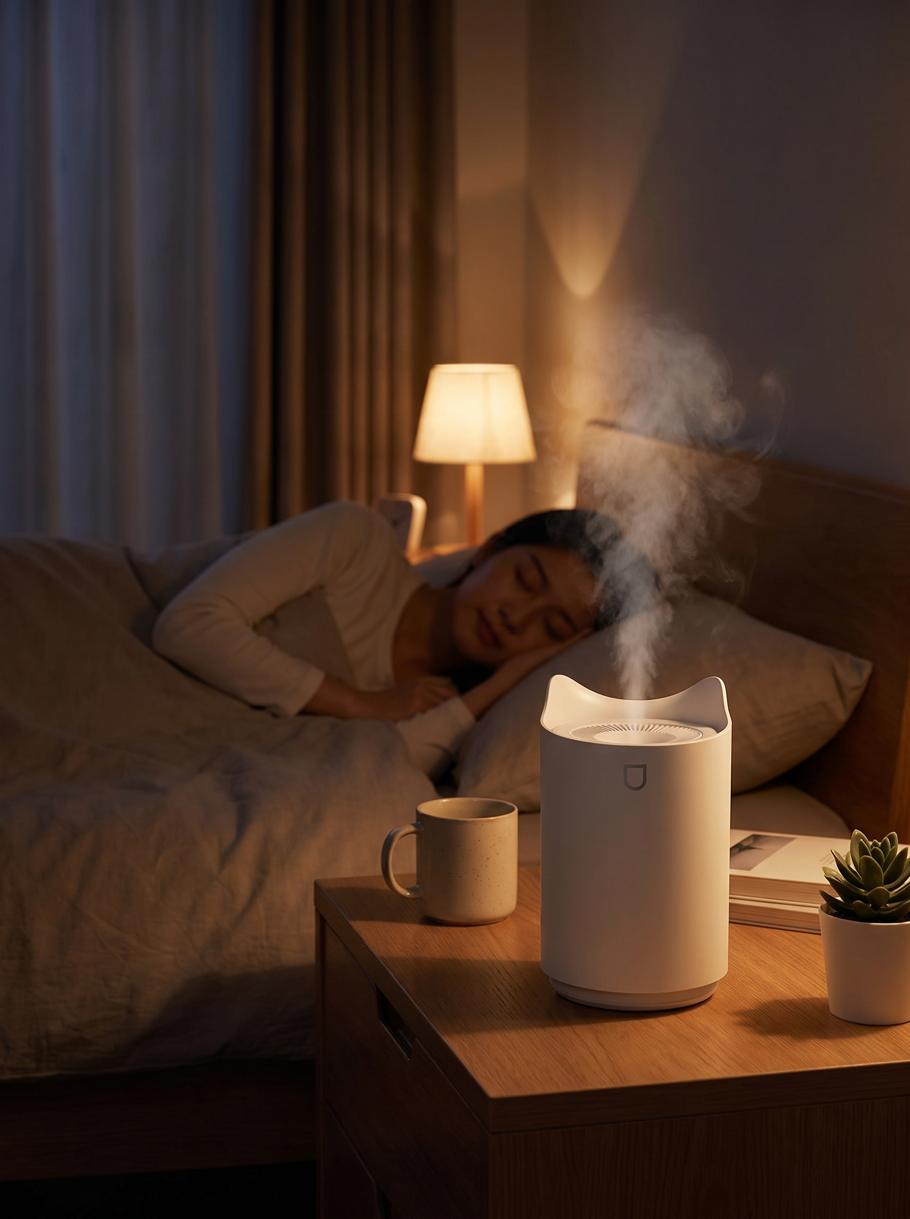 Humidificador Ultrasónico de Niebla Fría para Dormitorio - lifestyle 2