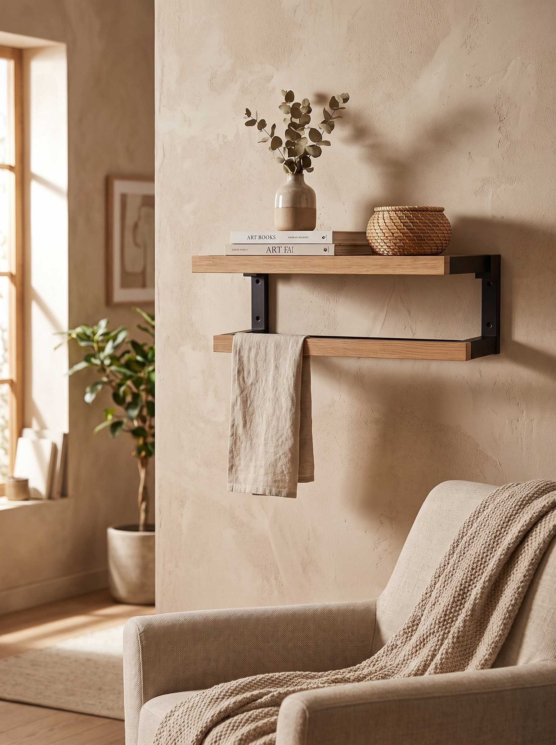 Set de Accesorios de Baño en Madera Negra - lifestyle 3